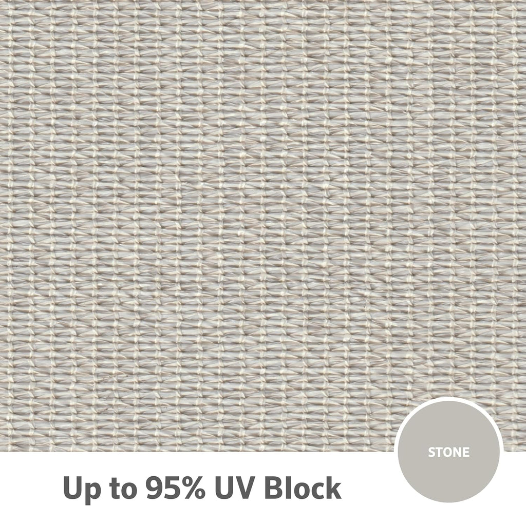 Premium Shade Sail Kit - 95% UV Block Commercial-Grade Luxe Matte Finish Sun Shade with Stainless Steel Hardware for