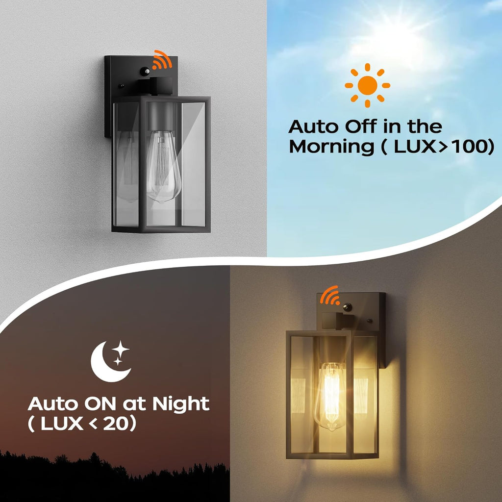 Outdoor Porch Lights Fixtures Wall Mount, Dusk to Dawn Outdoor Lighting Fixtures for House