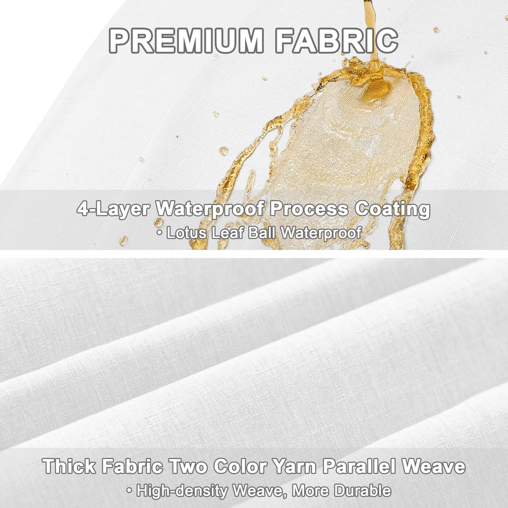 Faux Linen Tablecloth, 60 x 144 Inch White
