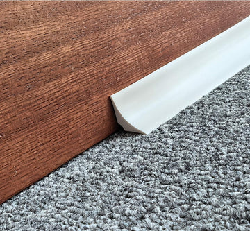 Corner Molding Trim, Peel and Stick Flexible Moulding for Baseboard Floor and More, 10ft White