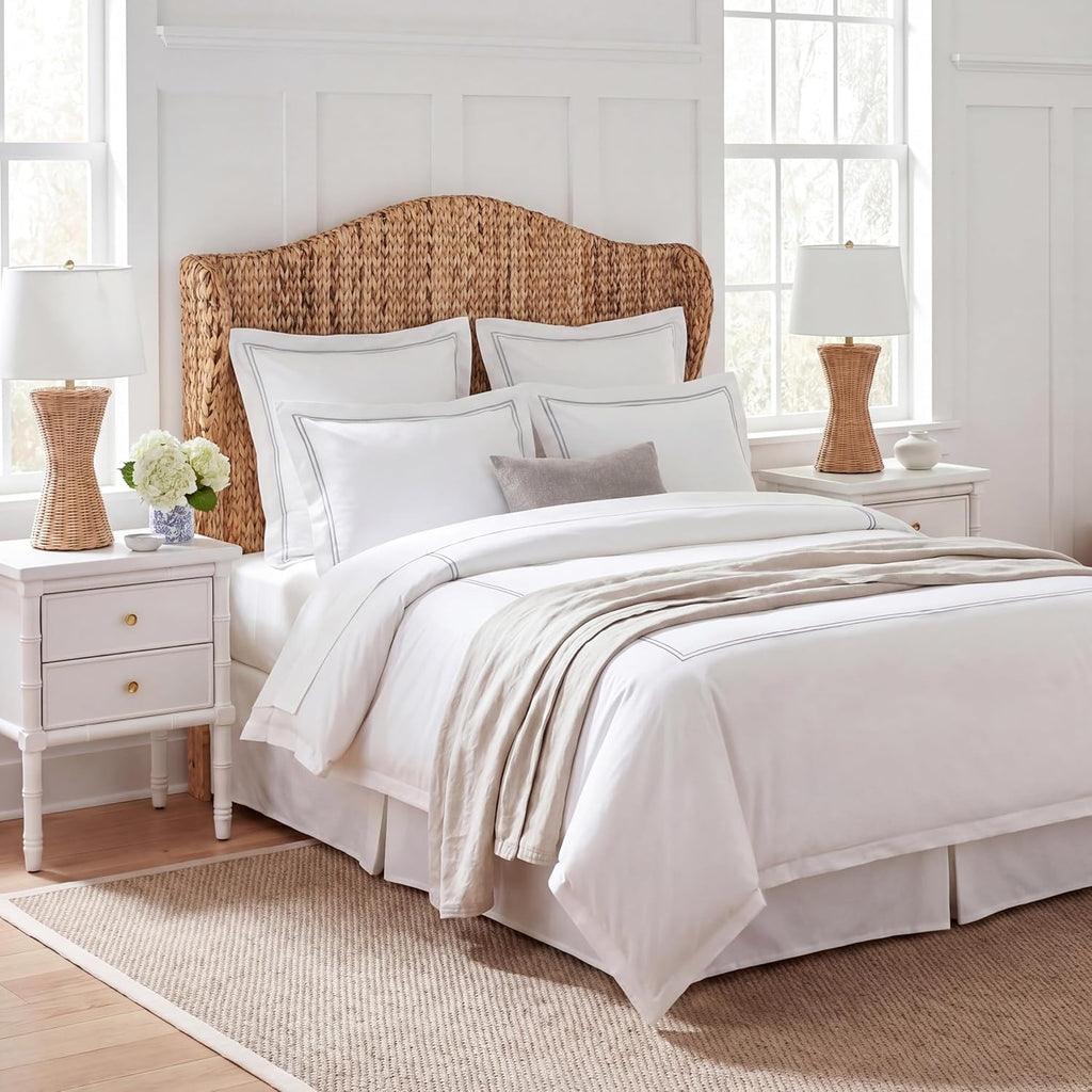 Home Collection Nadine Natural Winged Headboard, King