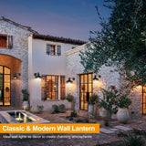 2-Pack Outdoor Wall Lights, Vintage Black Wall Sconces, Exterior Farmhouse Barn Light Fixtures