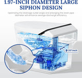 Smart Toilet with Heated Seat, Auto Flush, Foot Sensor Control, Adjustable Wash Modes, Built-In Water Tank, No Water Pressure Limits