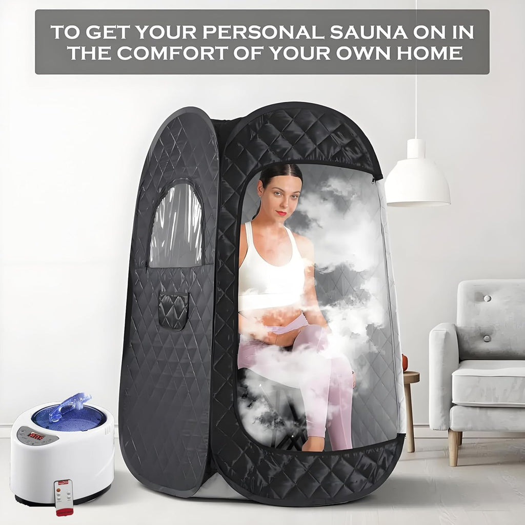 Portable Sauna Box for Relaxation, Detoxification, Steam Sauna Tent for Home with 3L Steam Generator