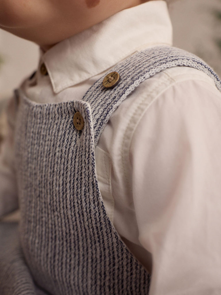Woven Cotton Baby Dungaree and Bodysuit Set Standard