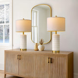 Touch Bedside Table Lamps with USB Ports Living Room, 25'' Dimmable Nightstand Touch Lamps
