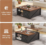 31.5" Lift Top Coffee Table with Storage, Square Coffee Tables