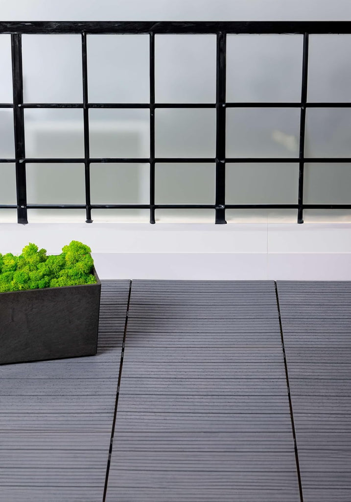 Garden Decking Tiles Cosmopolitan Patio, Terrace, Hot Tub Deck Tiles | Interlocking Decking Tiles | Recycled | Cosmo