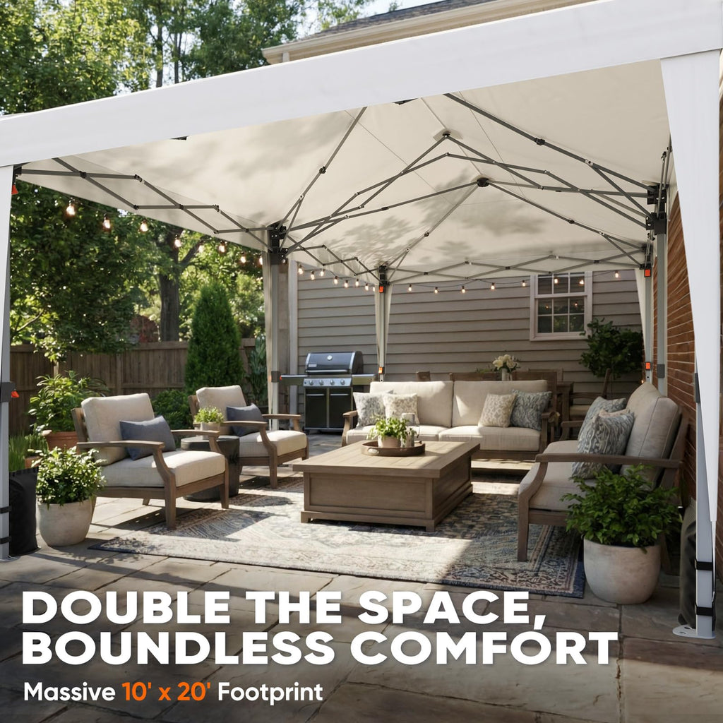 10x20FT Pop Up Canopy Tent Without Sidewalls