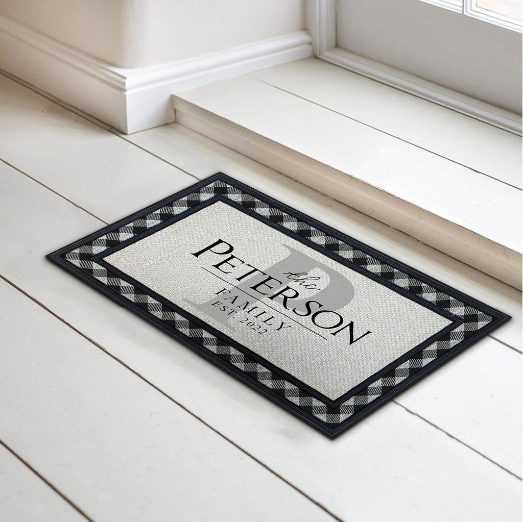 Personalized Monogram 18" x 30" Custom Doormat Door Mat for Front Door