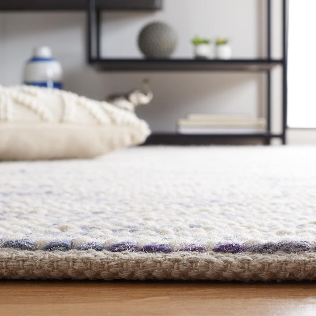 Area Rug 8x10 - Natura - Large - Blue & Ivory, Handmade Wool