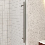 Frameless Shower Door, 51-55" W x 76" H Sliding Shower Door with Handle