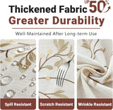 Cotton Linen Waterproof Tablecloth for Dining Table Farmhouse Kitchen Rectangle Table Cloth Coffee W