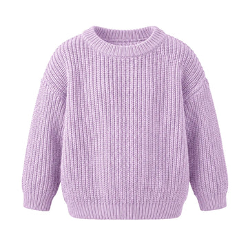 Toddler Baby Girl Boy Sweater Fall Winter Long Sleeve Knit Pullover Sweatshirt Outfit Tan
