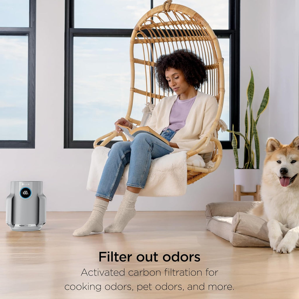 Air Purifier for Home, NeverChange Compact Pro, HEPA-Exceeding Filter, Captures Pollutants, Pet Dand