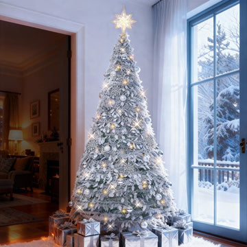 7.5FT Collapsible with Twinkle Lights, Pop Up Xmas Tree