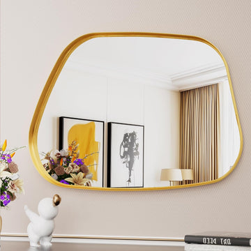 Irregular Wall Mirror 22"x30" Bathroom Mirrors Asymmetrical Artistic Decorative Bedroom Bathroom Hallway Entryway