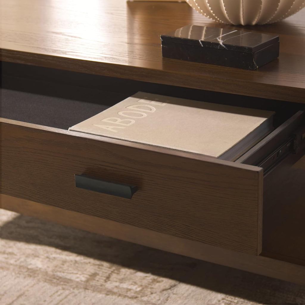 Couture Collection Jaylessa Medium Oak 1-Drawer Coffee Table