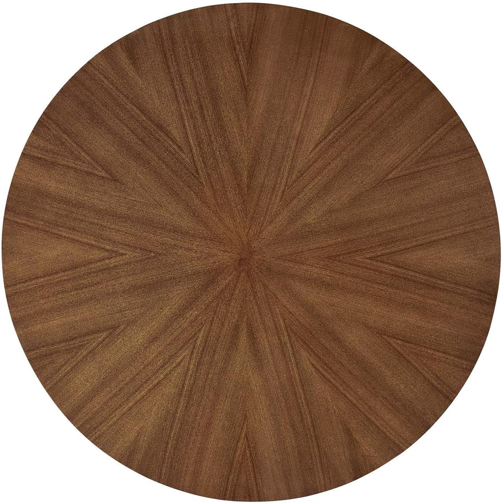 Crossroads 47" Round Wood Dining Table, Walnut
