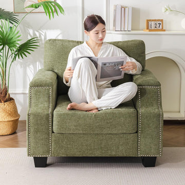 Oversized Accent Chair with Seat Storage,Comfy Living Room Chairs with Armrest Organizer,Oversize