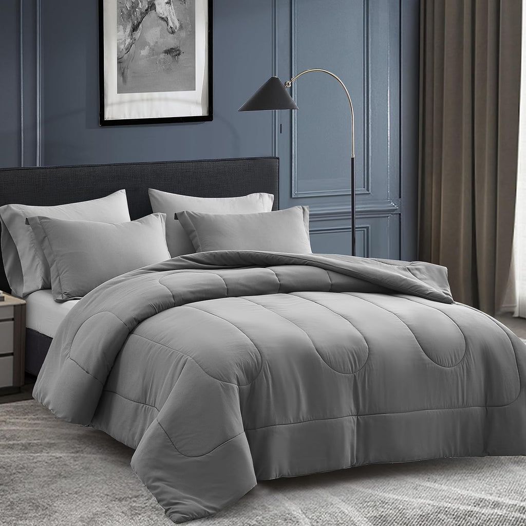 Maple&Stone Comforter Set 7 Pieces Bed in a Bag