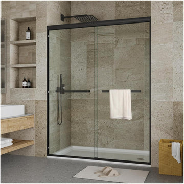 44" - 48" W x 72" H Semi-Frameless Double Sliding Shower Door