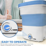 Portable Washing Machine Mini Washer Lightweight Collapsible Bucket