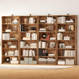Bookshelves and Bookcases Set of 2 Floor Standing 6 Tiers Display Storage Shelves 70 in Tall Bookcase Home Decor