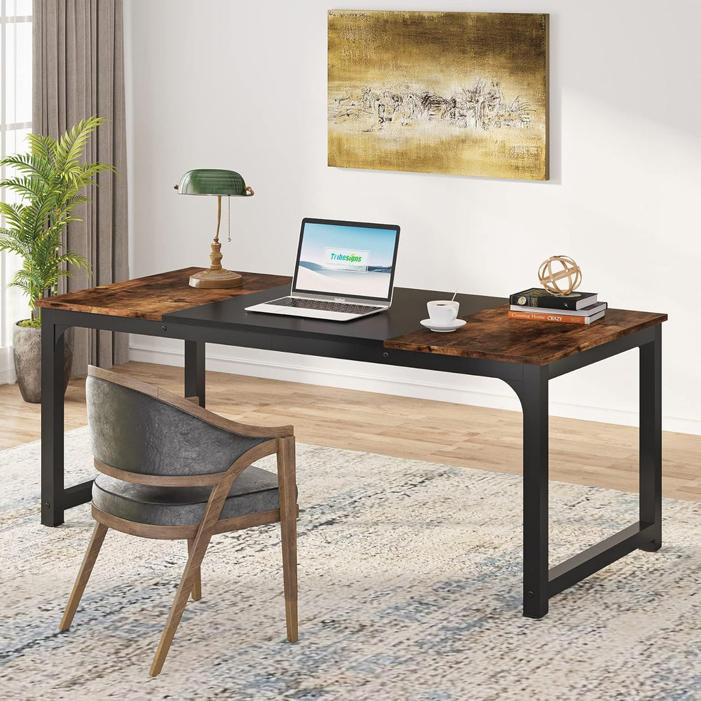 Modern Computer Desk, 63 x 31.5 inch Large Office Desk Computer Table Study Writing Desk Workstation