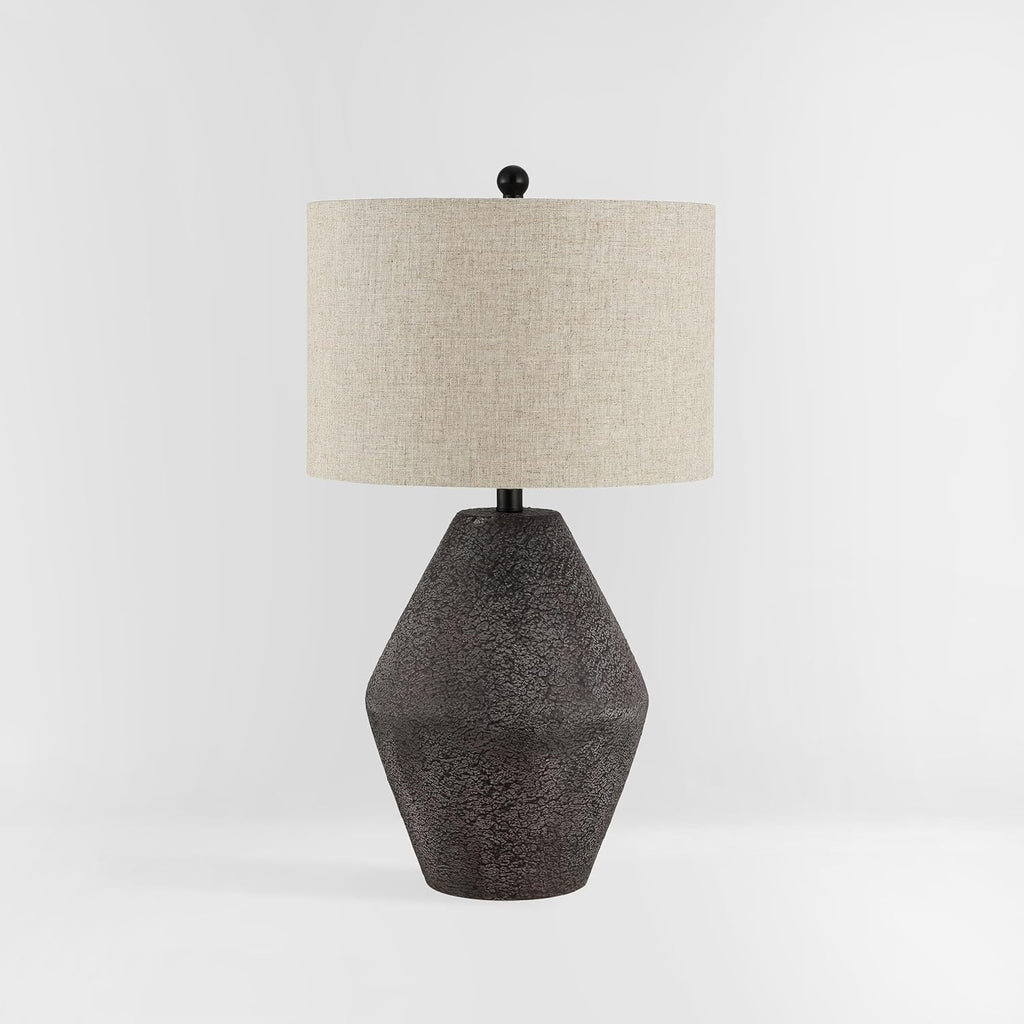 Ersta Brown Modern Rustic Farmhouse Table Lamp, 27-Inch Accent Lamp (TBL4367A)