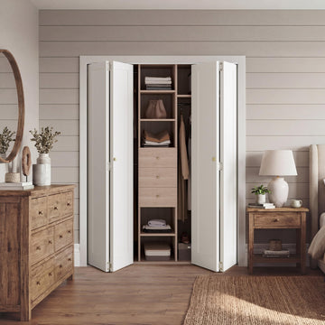 Bifold Closet Door for 60" x 80" Opening, 1-Panel Bi-fold Door