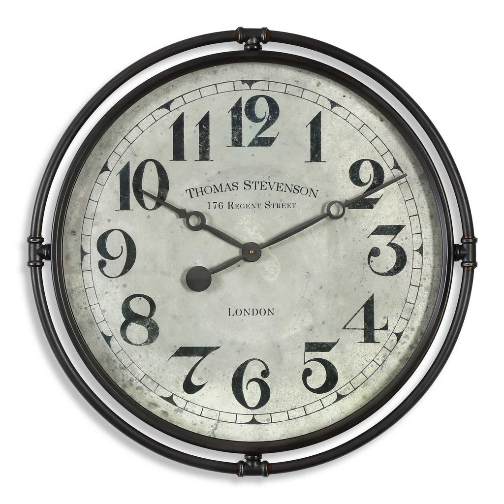 Nakul 29.5 Inch Industrial Wall Clock 06449