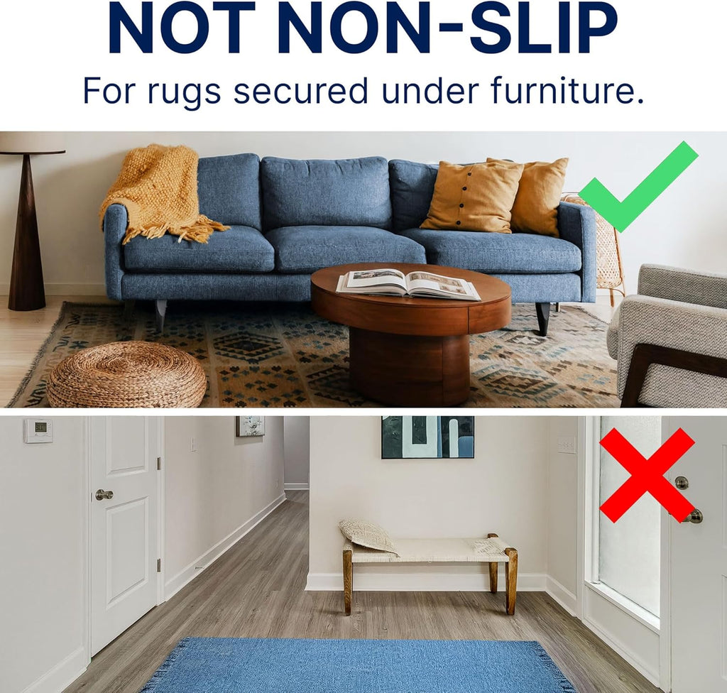 Basics - 5'x7' - 1/2" Thick - 100% Felt - Protective Cushioning Rug Pad - Safe for All Floors and Finishes Including - Set of 35