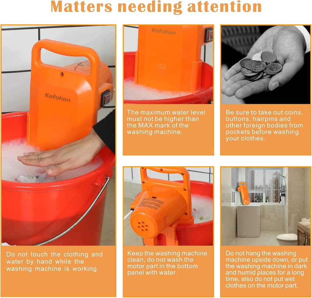 Portable Washing Machine Small Mini Hand Compact Semi Automatic Washer Laundry Perfect for Home Apartment Dorm RV