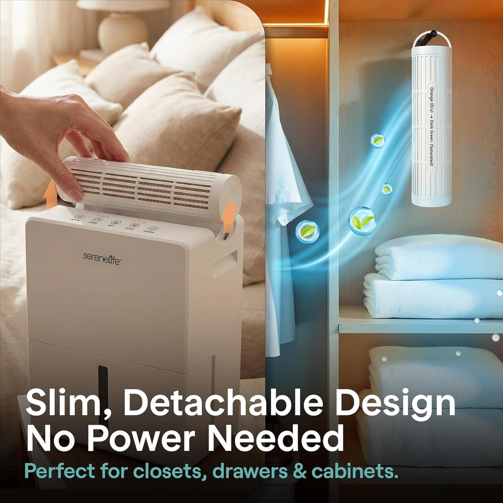 91 OZ Dehumidifier For Home | Covers 1200 SQ FT For Basements, Bedrooms