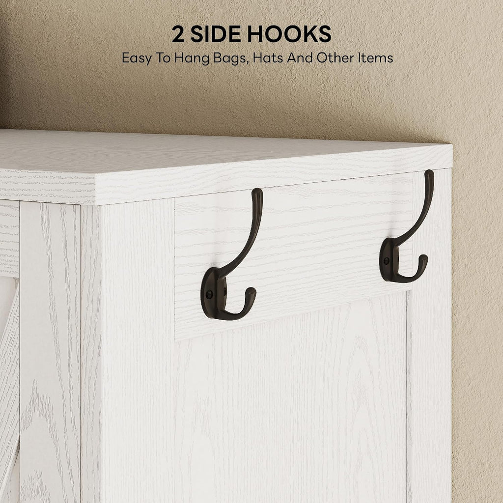 Armoire Wardrobe Closet 70 Inches, Large Storage with Mirror, 2 Doors, Drawer, and Shelves, Modern Bedroom