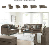 Signature Design by Ashley Stonemeade Casual Sofa with 4 Toss Pillows, Dark Brown