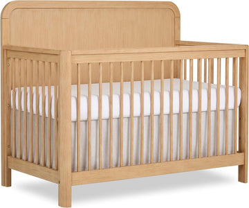 Cove 5-in-1 Convertible Wooden Baby Crib, Amazon Exclusive, Converts to Toddler Bed, Daybed & Full-Size Bed, 3