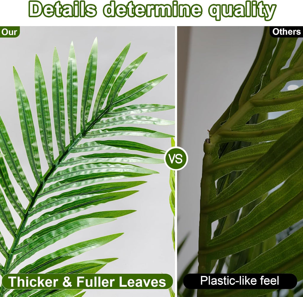 Big Artificial Palm Tree Tall Faux Tropical Trees Indoor Outdoor Realistic Floor Plants Large Fake Plant Living Room