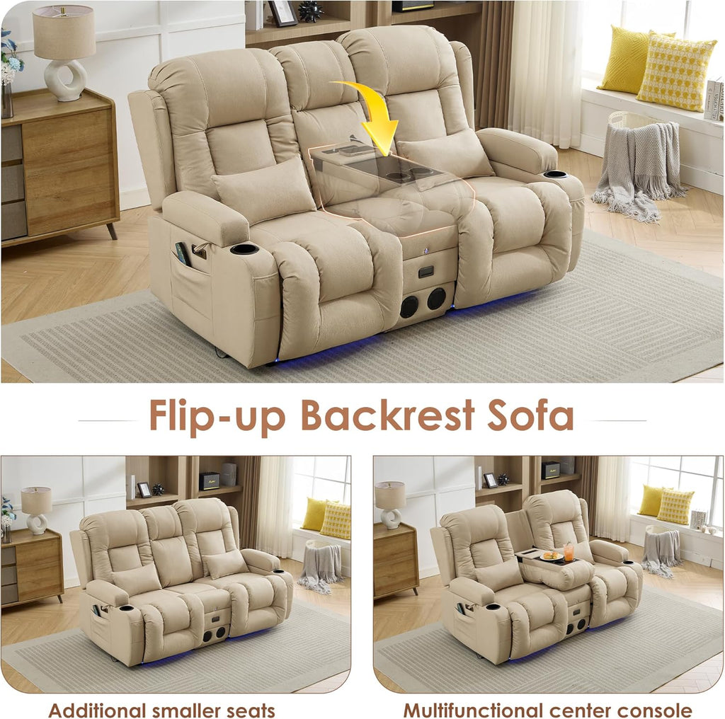Wall Hugger Power Loveseat Recliner