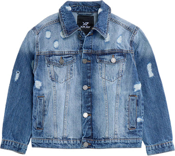 Boys & Kids 100% Cotton Washed Denim Jacket