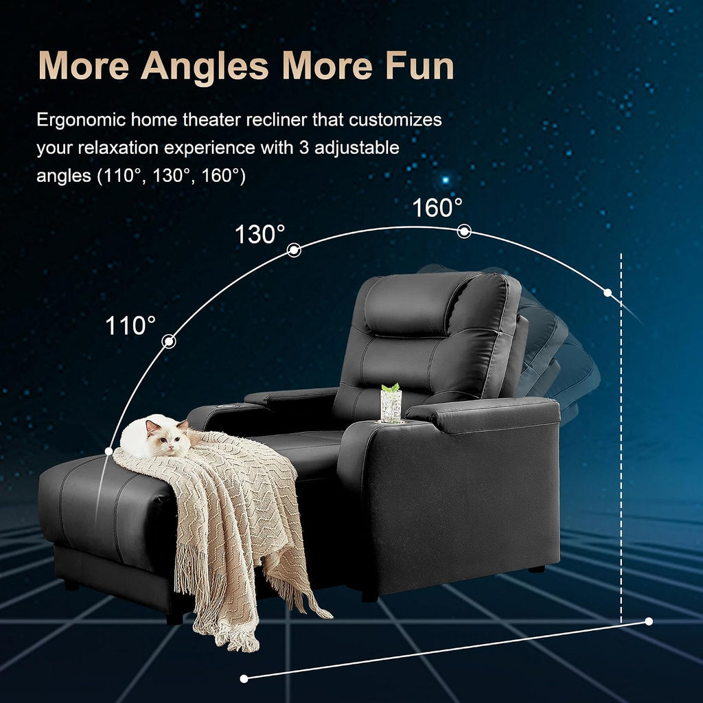 Home Theater Seating Oversized Loveseat Recliner Chair Ultra-Comfortable Reclining Chair Power Recliners Chairs with