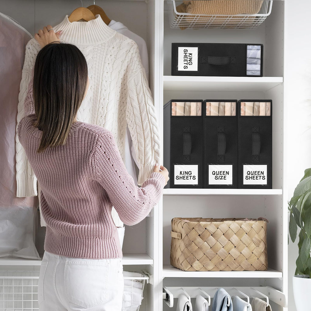 Bed Sheet Closet Organizers and Storage Under Bed Storage