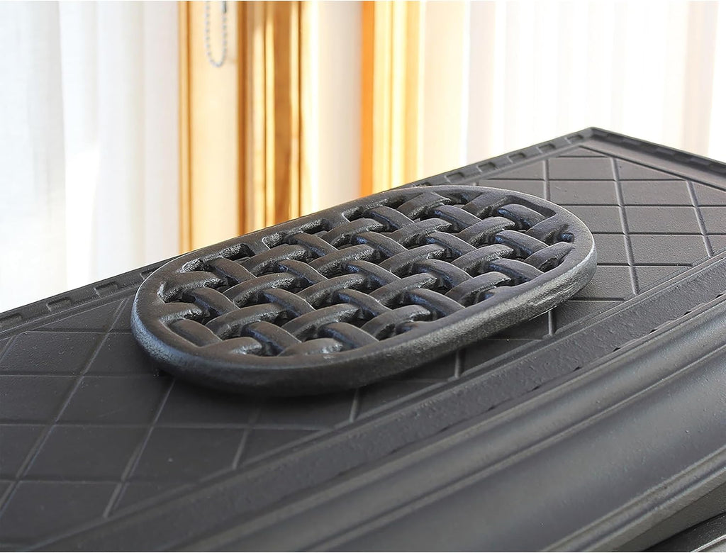 Oval Cast Iron Lattice Trivet