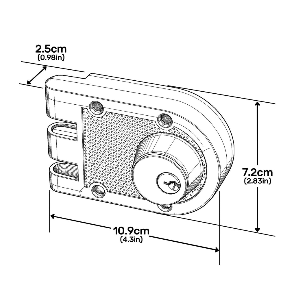 Jimmy Proof Deadbolt Lock, Keyed Entry Lock (Matte Black-Double Cylinder)