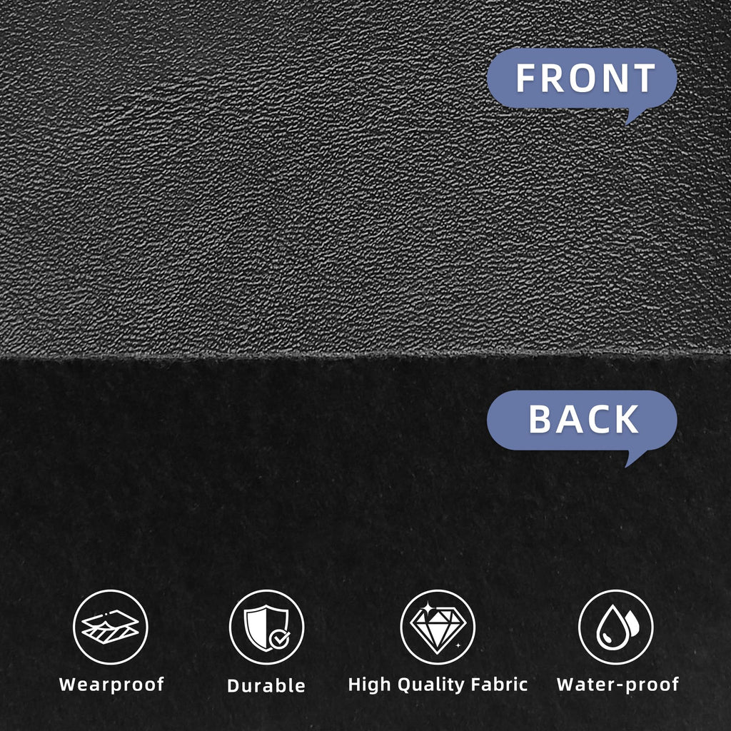 Black Faux Leather, Pleather Sheets for Crafts.