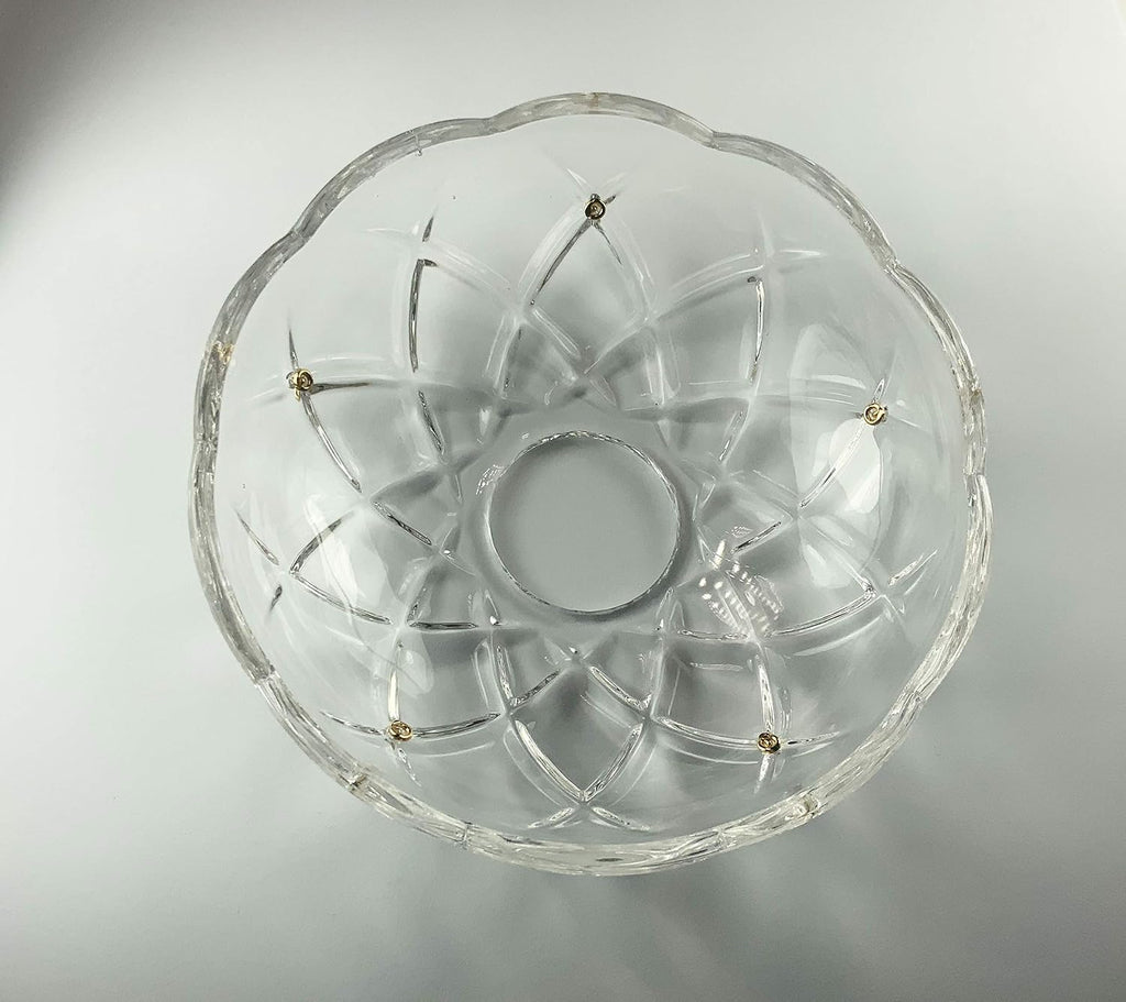 10 pieces -5 Side Holes, 4-Inches Asfour Chandelier Crystal 30% Lead Crystal Bobeche Lamp Chandelier Parts Cups With