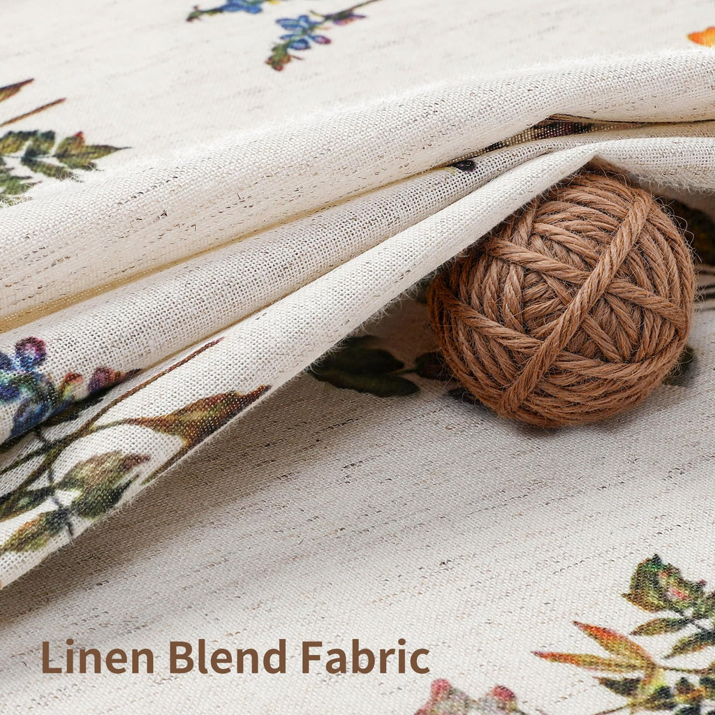 French Country Floral Linen, 72" W x 84" L