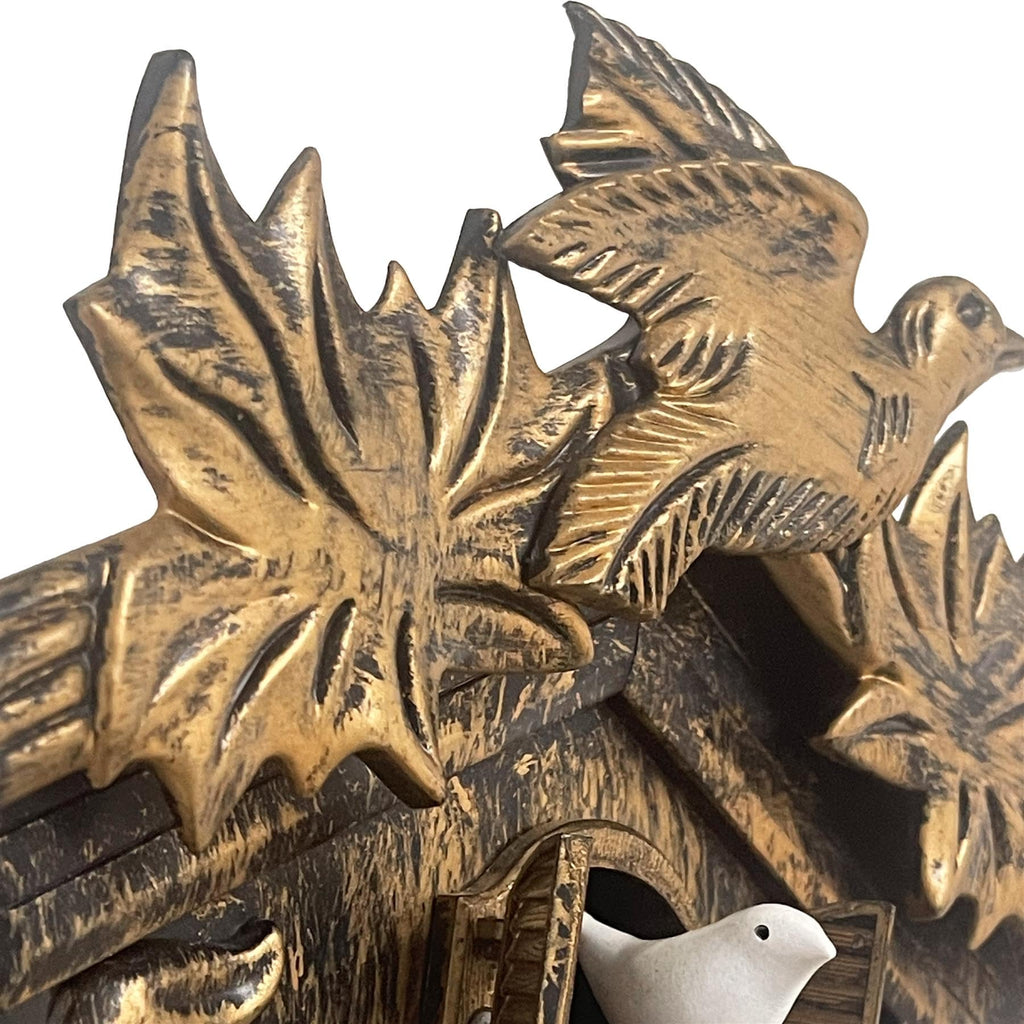 Chiming Cookoo Clock Brown Vintage Bird Flapping Cuckoo Clocks Volume Adjustable Coo Coo Clocks Wall Decoration