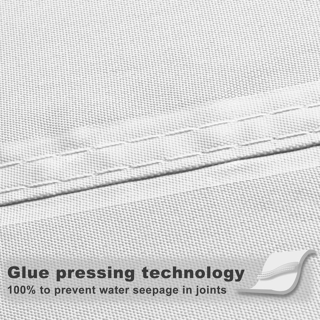 Waterproof Sun Shade Sail 10' x 13' White Rectangle UV Block Sunshade for Backyard Yard Deck Patio Garden Outdoor